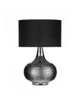 Hammered Finish Tall Ceramic Table Lamp.